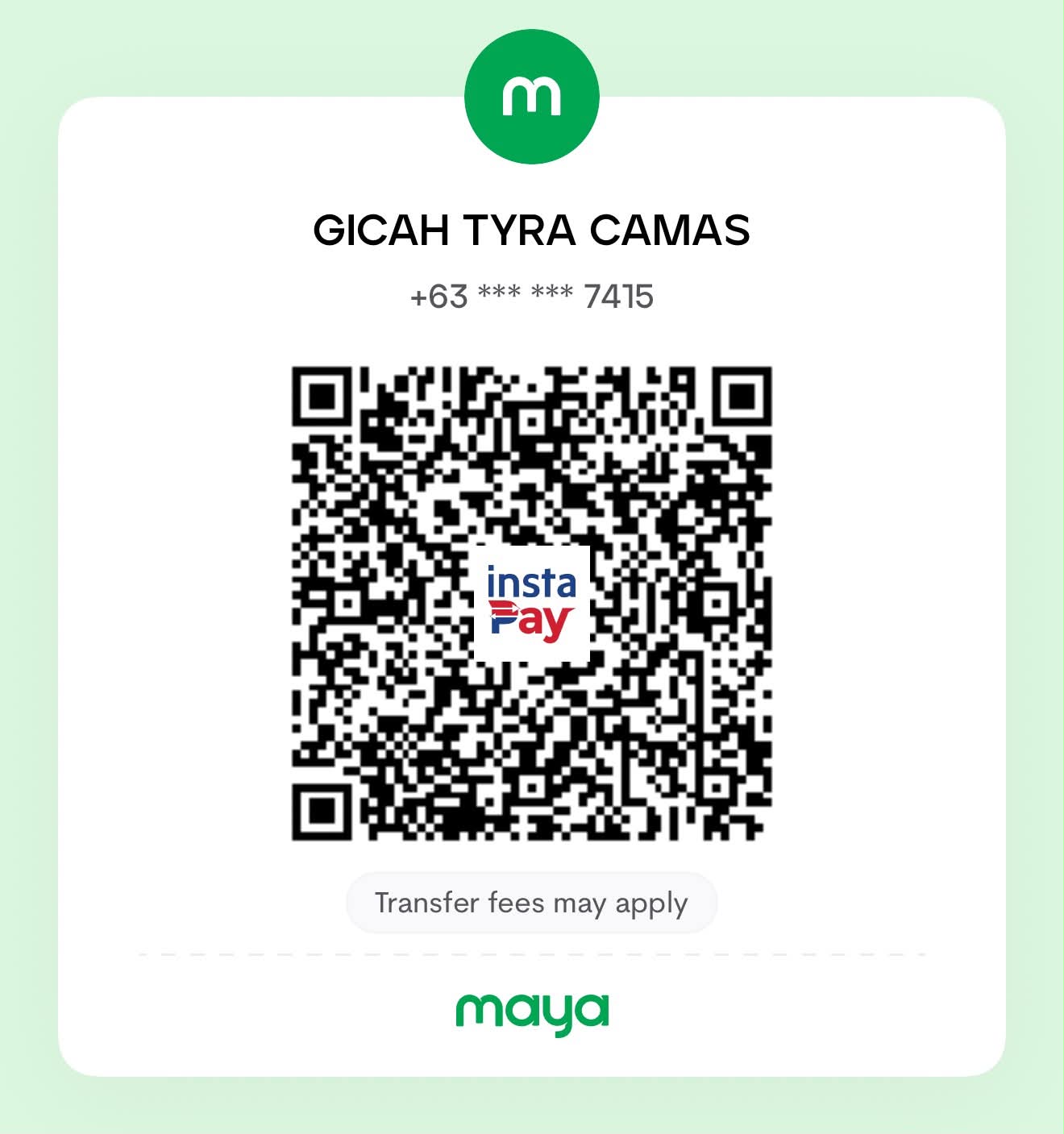 QR code for monetary gifts 3