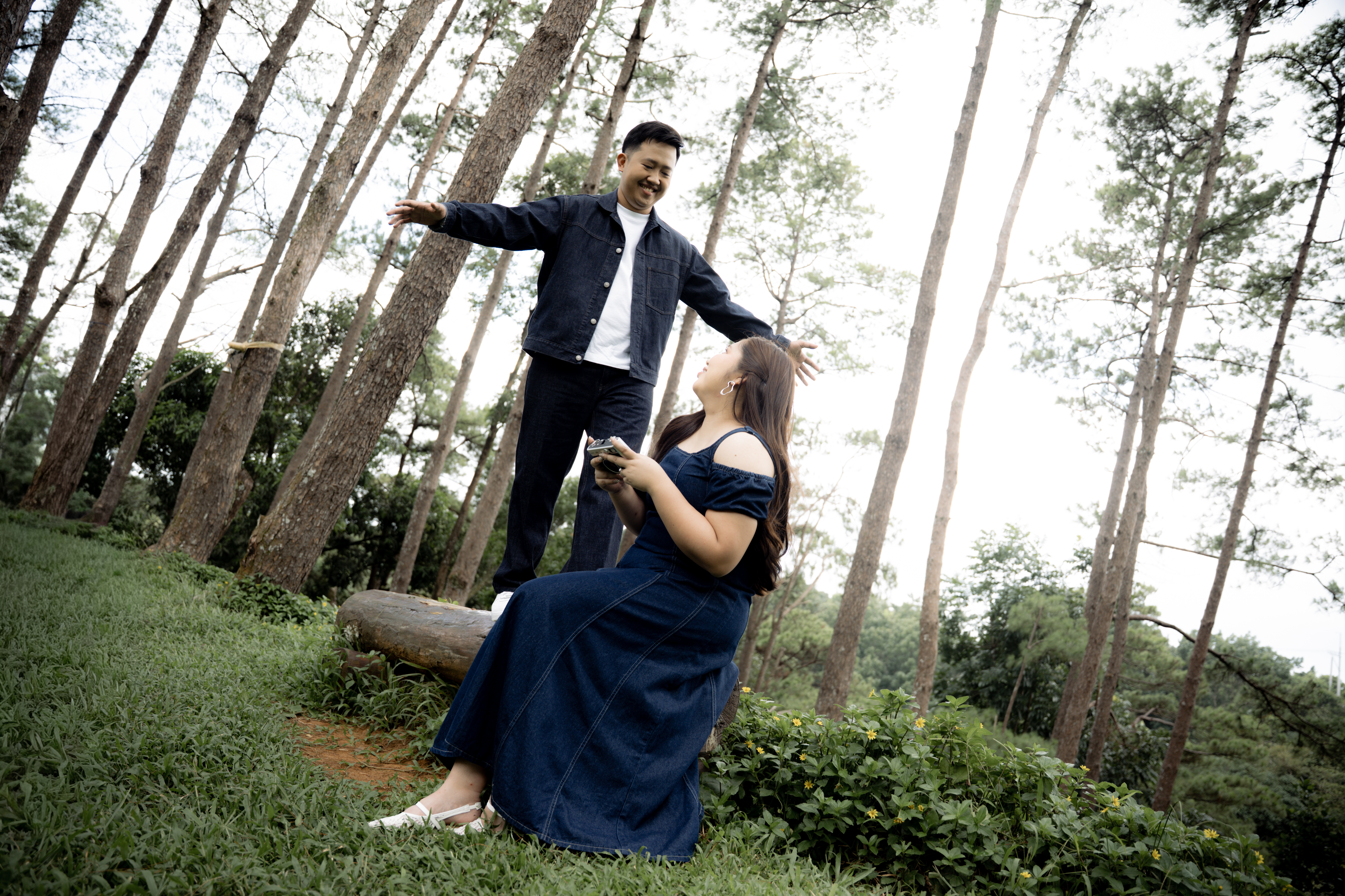 Mark and Gicah in formal wear