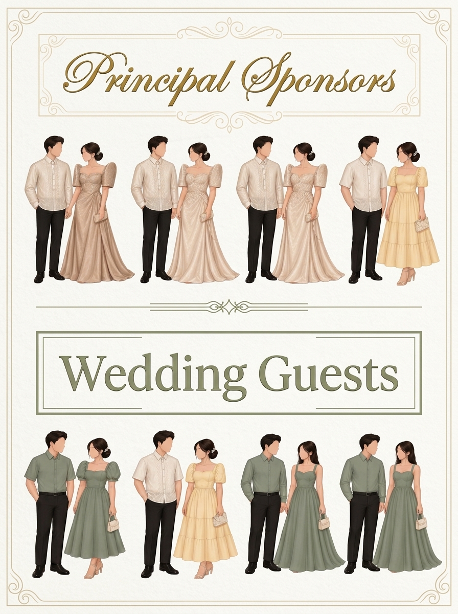 Illustration of the suggested attire